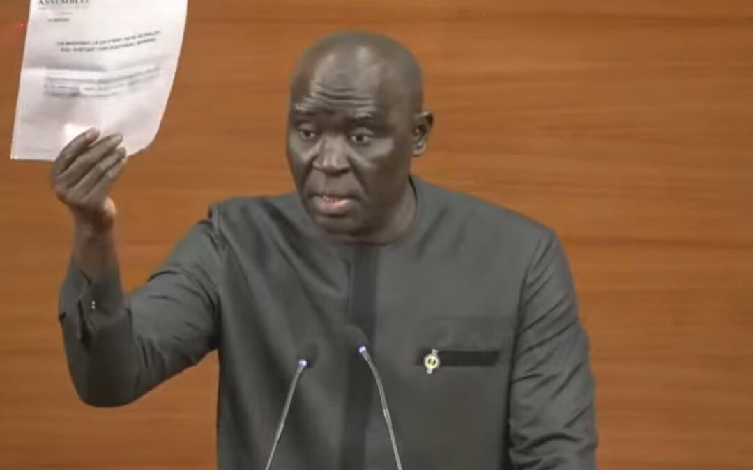 Seconde lecture du Code électoral : Le député Tafsir Thioye dénonce un « faux texte » en pleine séance plénière