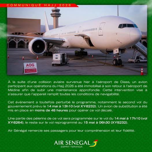 Air Sénégal, Hajj 2026 : Mise à jour de notre programme de vols.