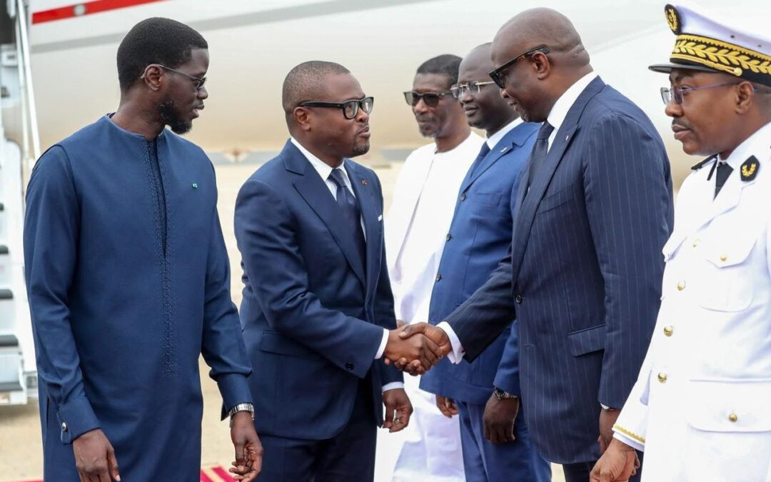 Le Président de la République du Bénin, S.E.M. Romuald Wadagni, a effectué ce matin une visite d&rsquo;amitié et de travail au Sénégal